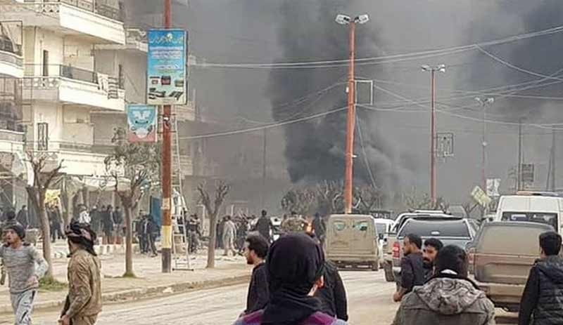Afrin’de art arda patlamalar: 8 ölü, 35 yaralı